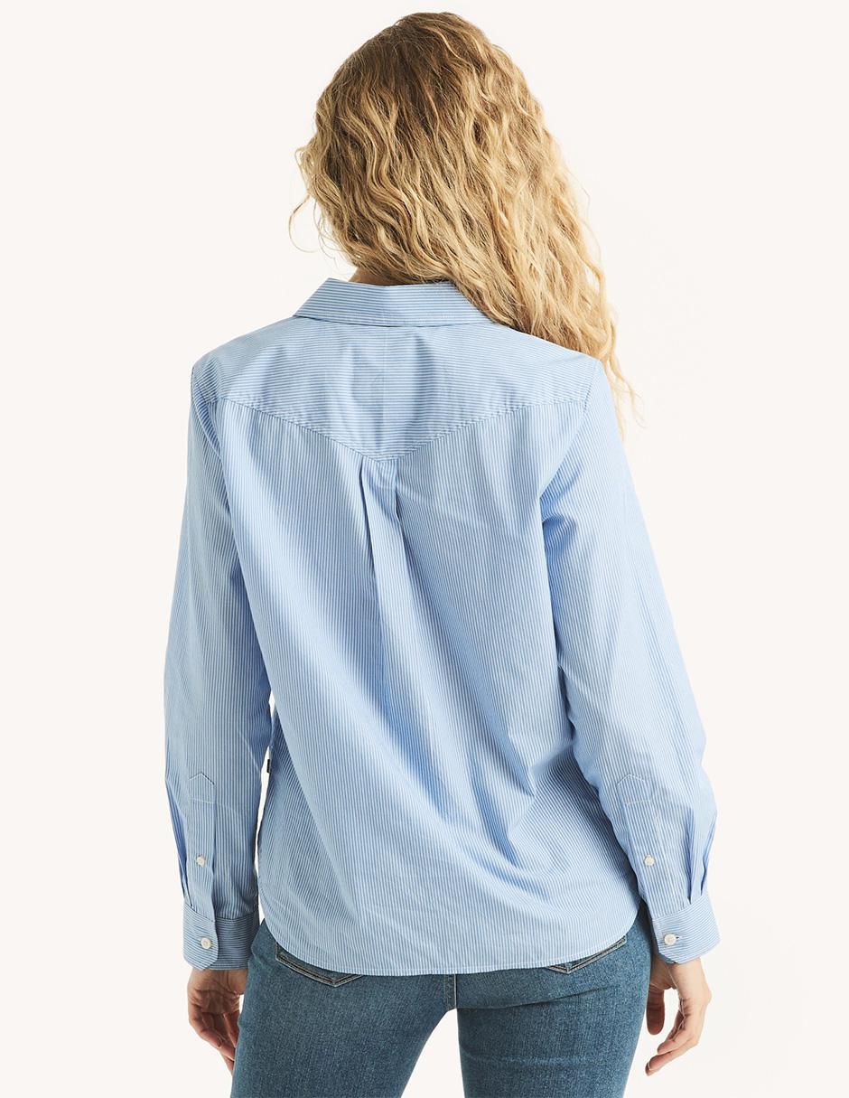 Camisa de algodón manga larga para mujer 3