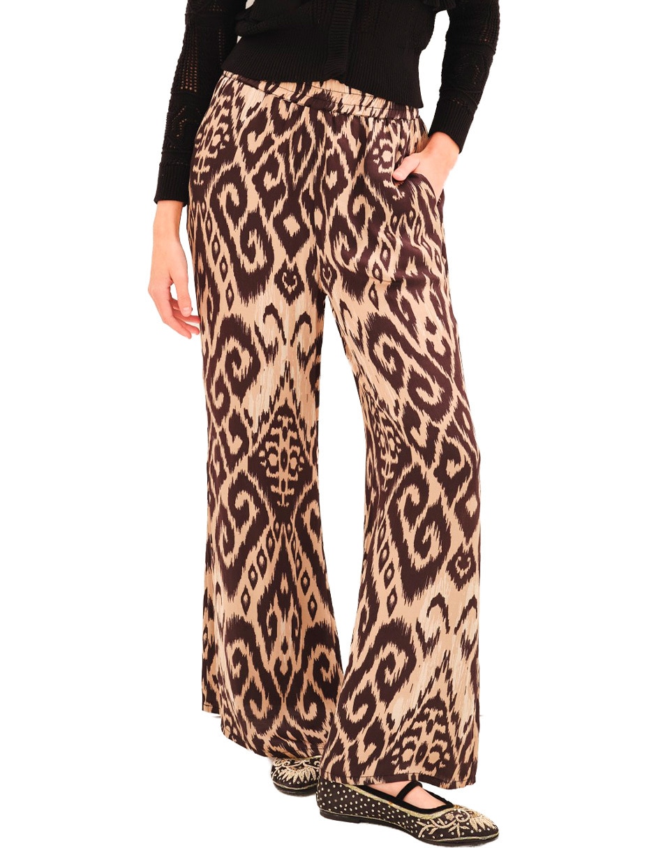 Pantalón de vestir palazzo para mujer Pantalón de vestir palazzo para mujer