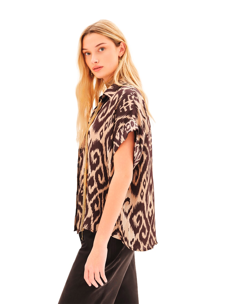 Camisa manga corta para mujer 5