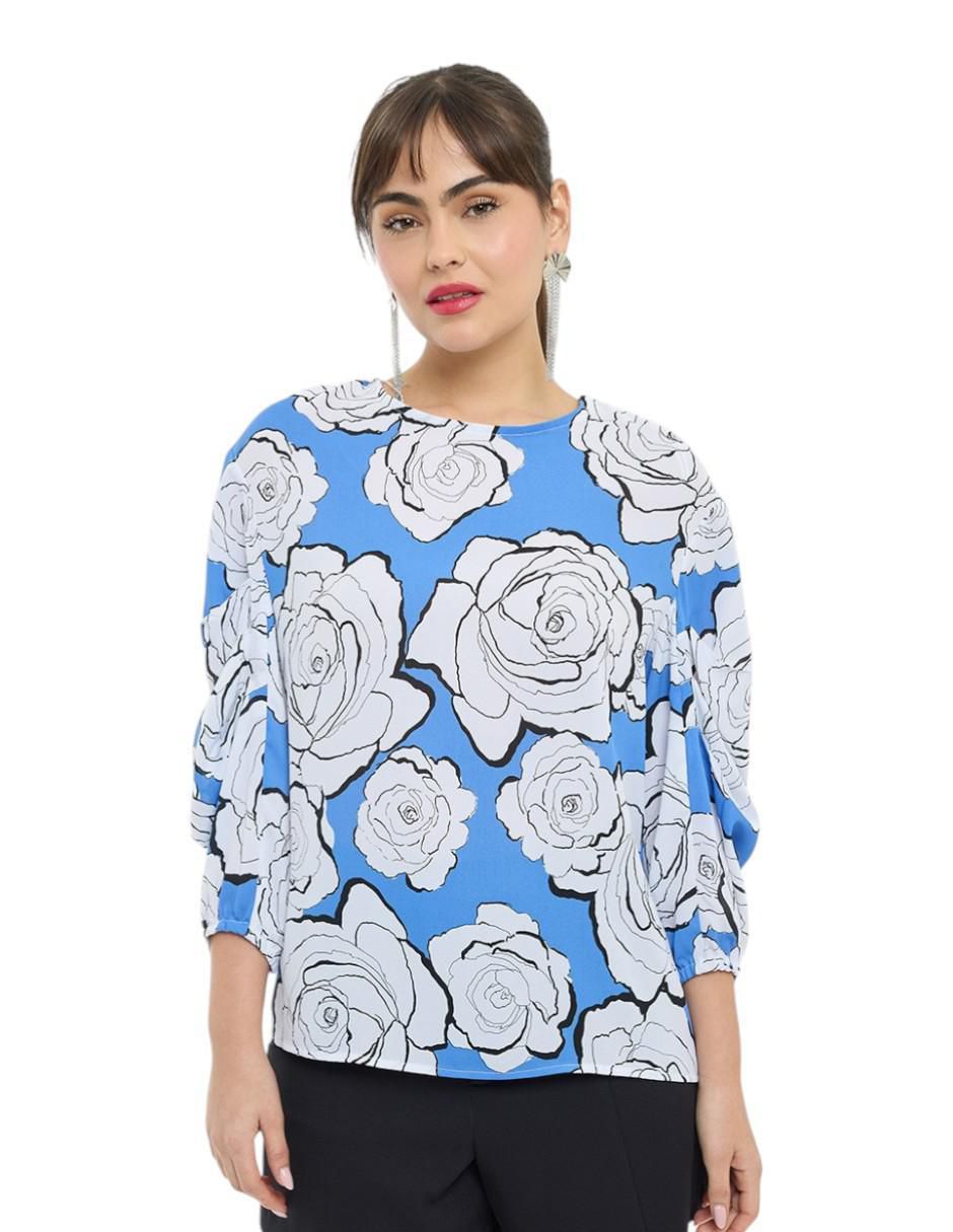 Blusa manga 3/4 para mujer Blusa manga 3/4 para mujer