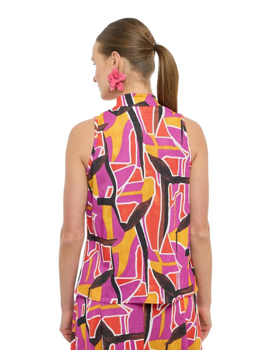 Blusa sin manga para mujer 2