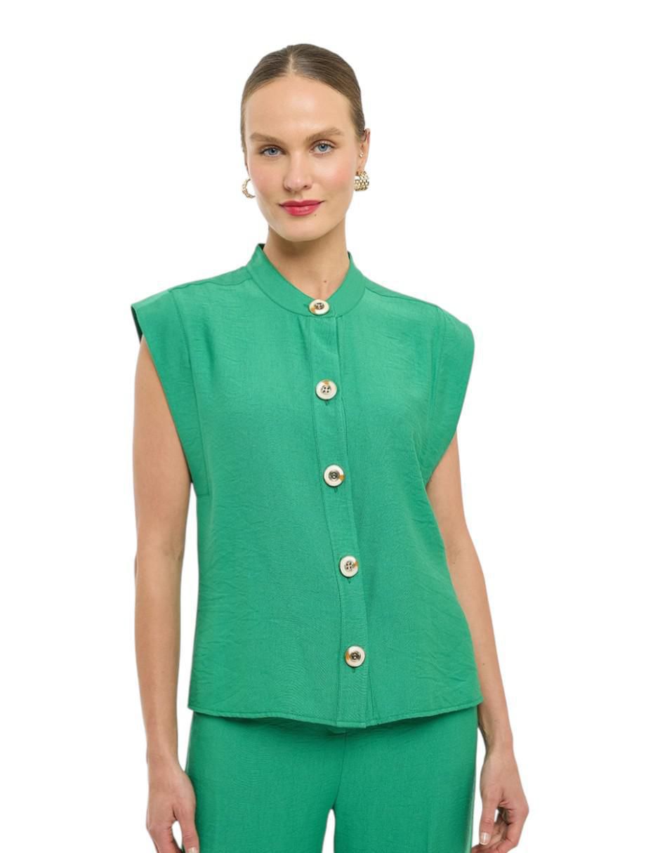 Blusa sin manga para mujer