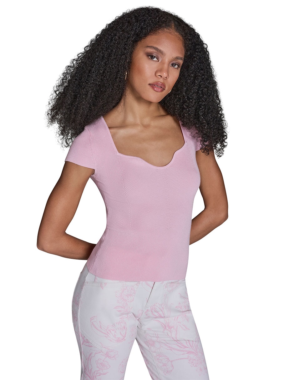 Blusa manga corta para mujer