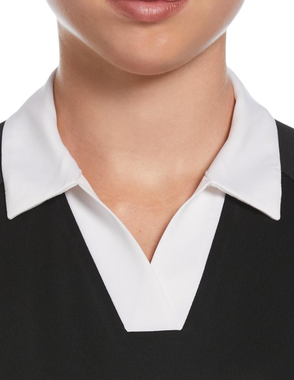 Playera tipo polo para mujer