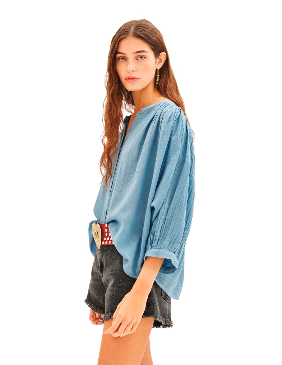 Blusa manga 3/4 para mujer 2