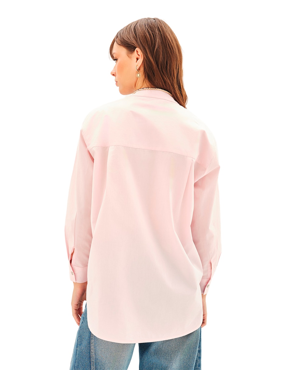 Camisa de algodón manga larga para mujer 3