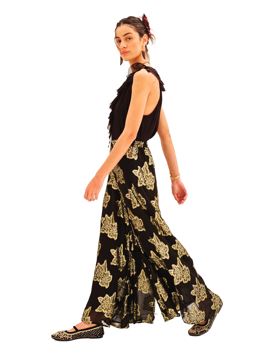Pantalón de vestir palazzo para mujer 2