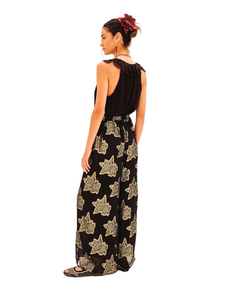 Pantalón de vestir palazzo para mujer 3