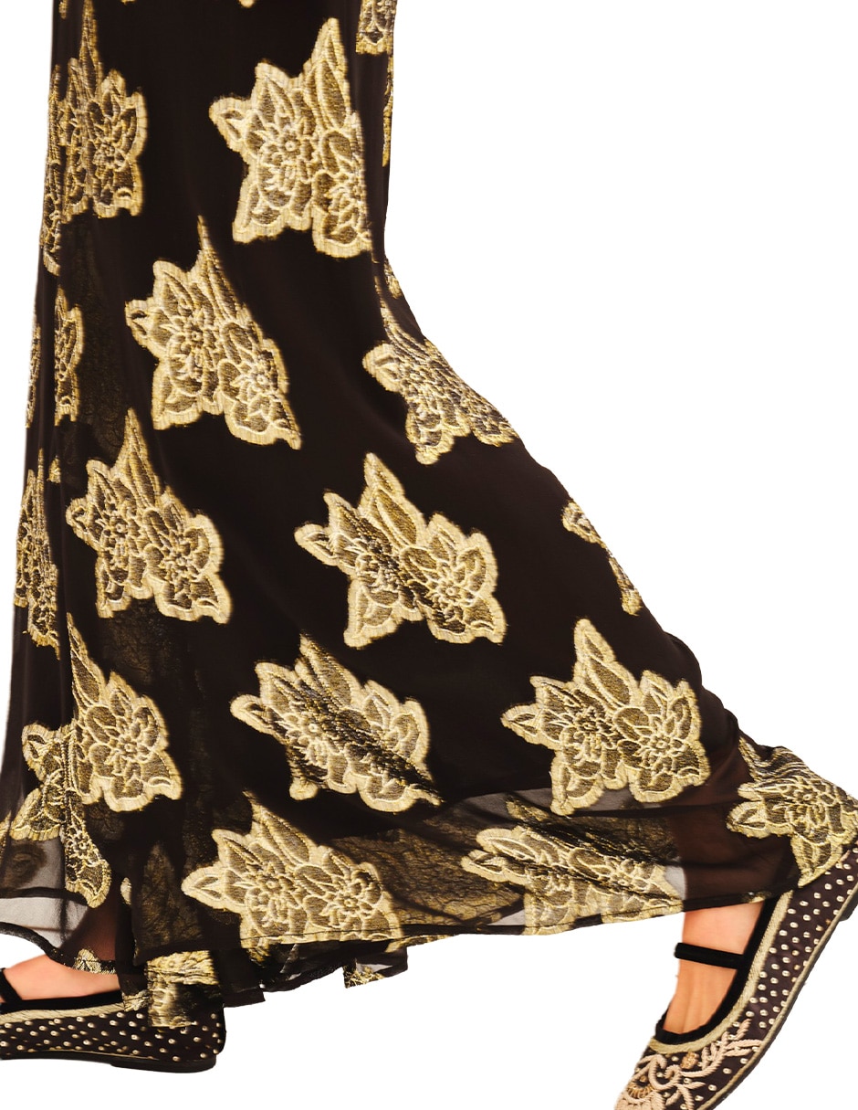 Pantalón de vestir palazzo para mujer 4