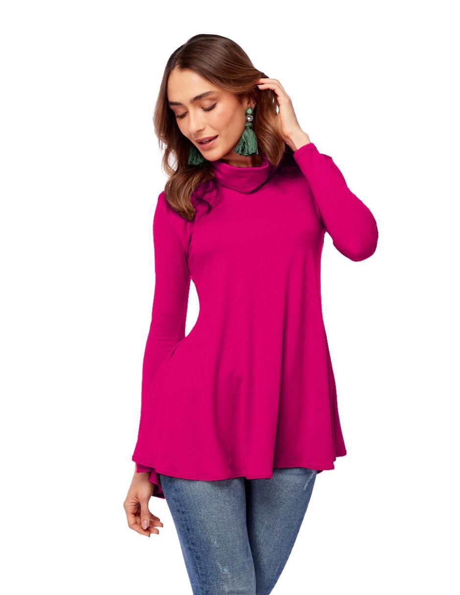 Blusa manga larga para mujer