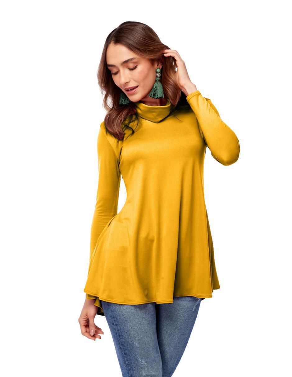 Blusa manga larga para mujer
