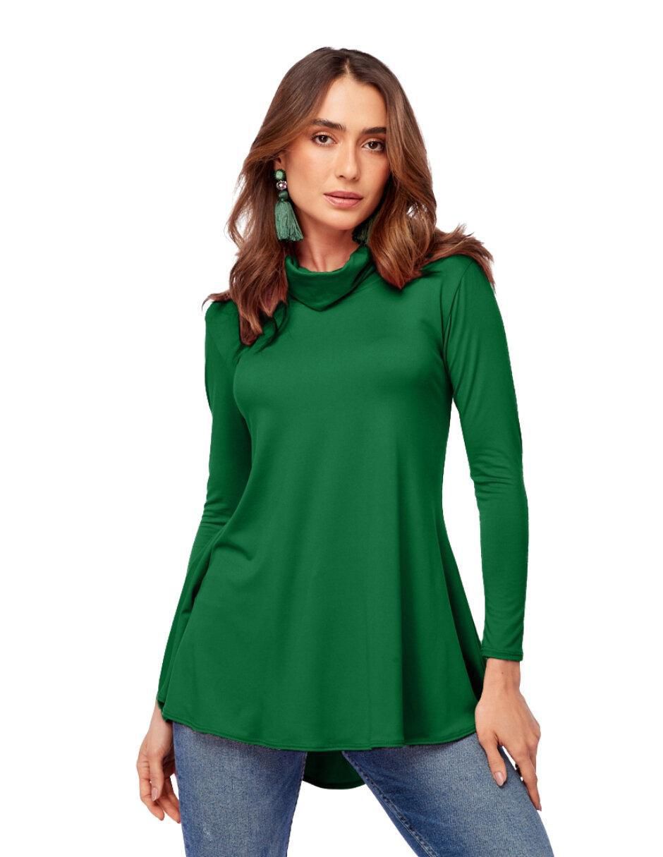 Blusa manga larga para mujer