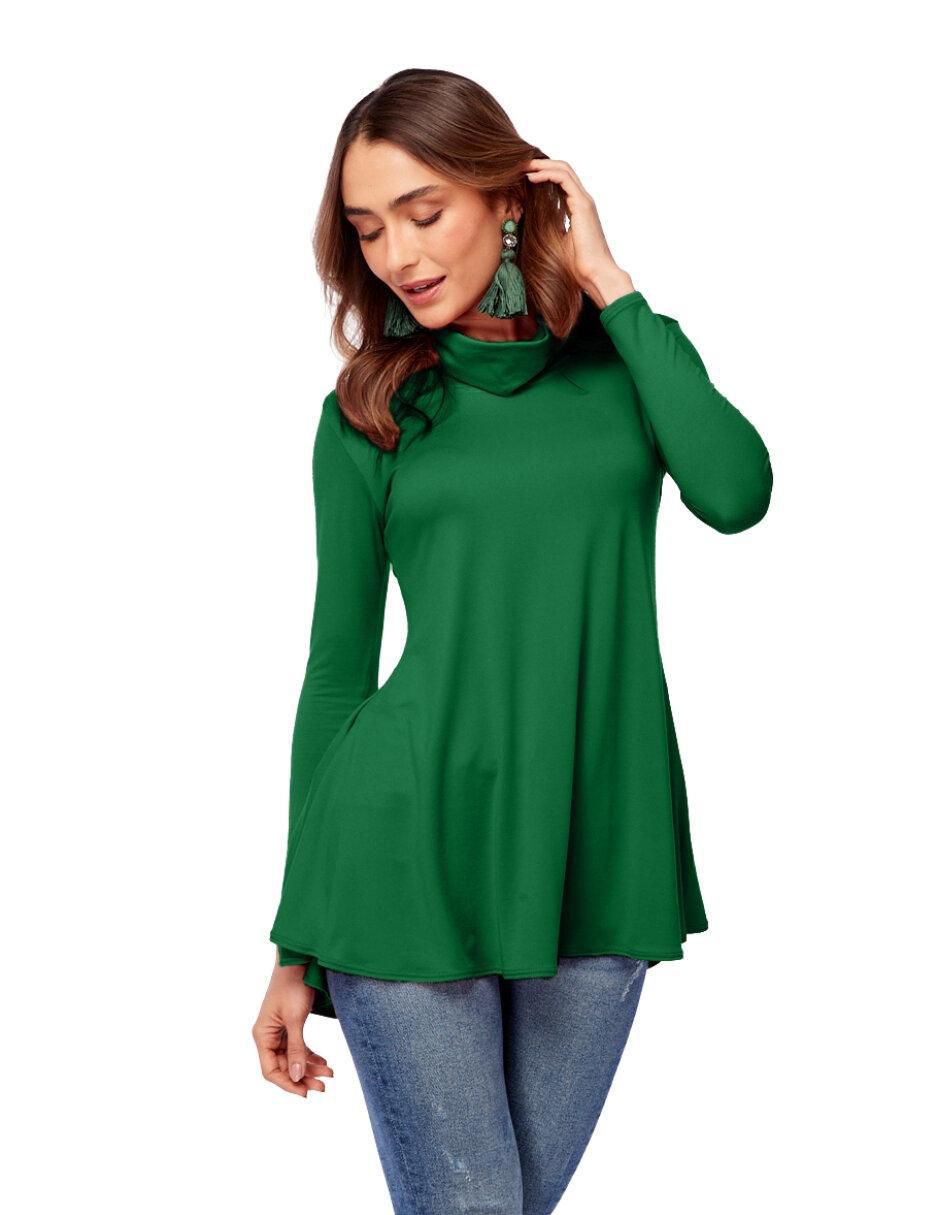 Blusa manga larga para mujer