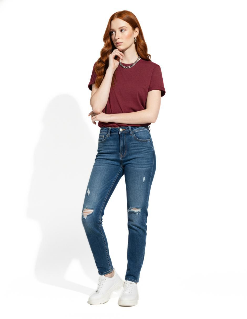 Set playera manga corta cuello redondo mujer 4