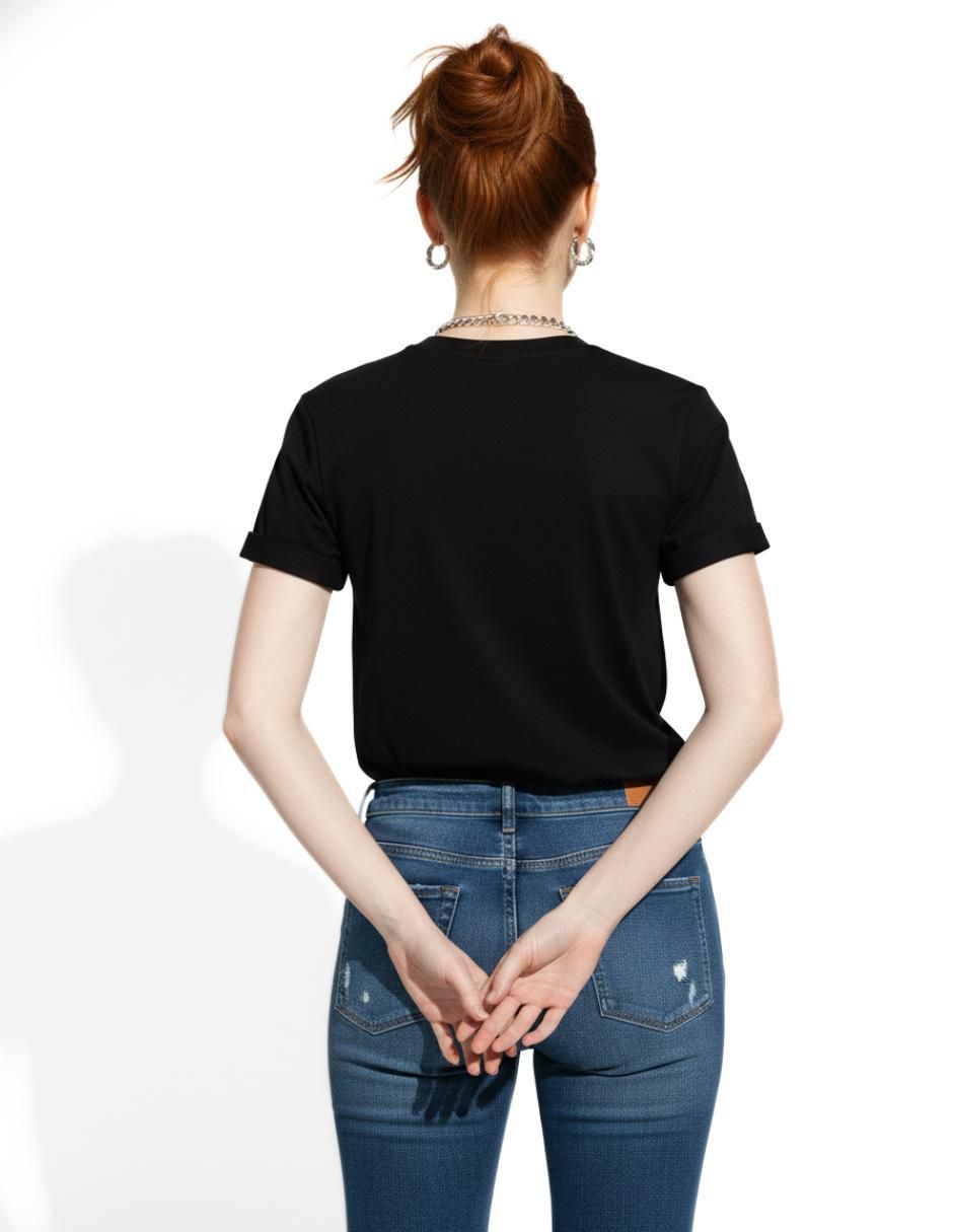 Set playera manga corta cuello redondo mujer 5