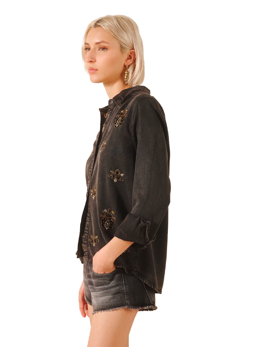 Camisa manga larga para mujer