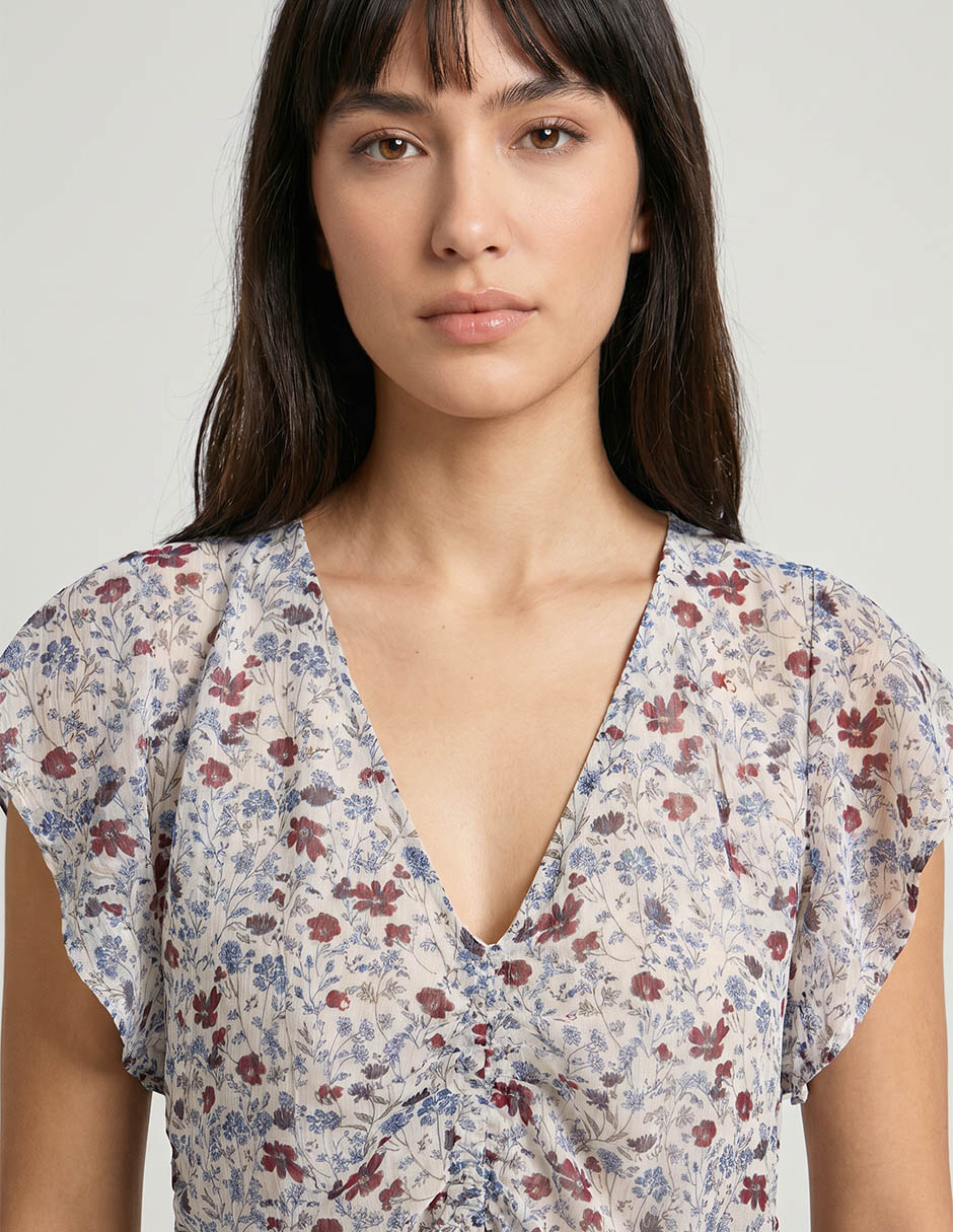 Blusa manga corta para mujer 3