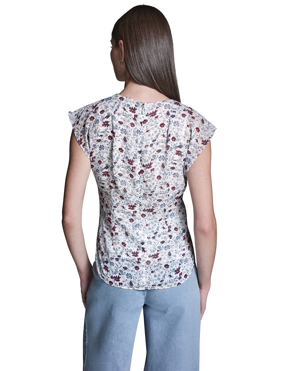 Blusa manga corta para mujer 4