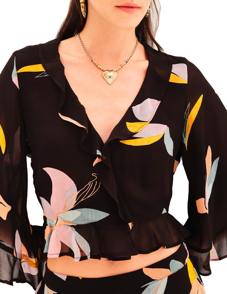 Blusa manga 3/4 para mujer 4
