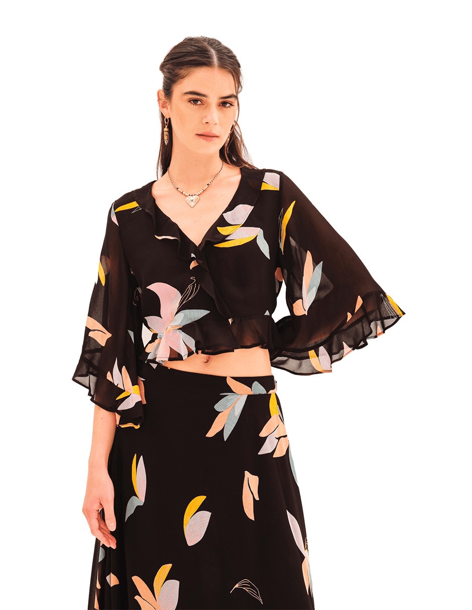 Blusa manga 3/4 para mujer