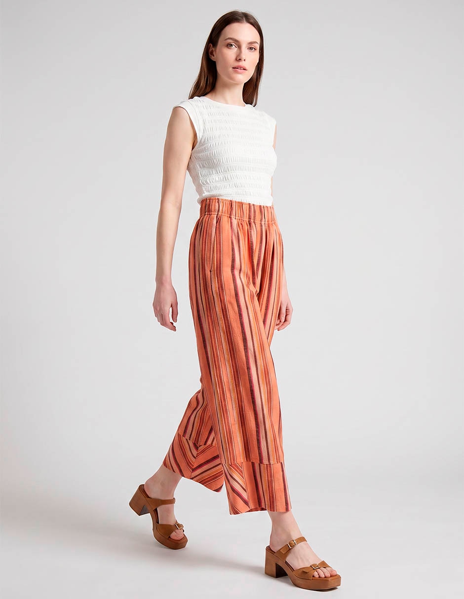 Pantalón capri relajado para mujer 3