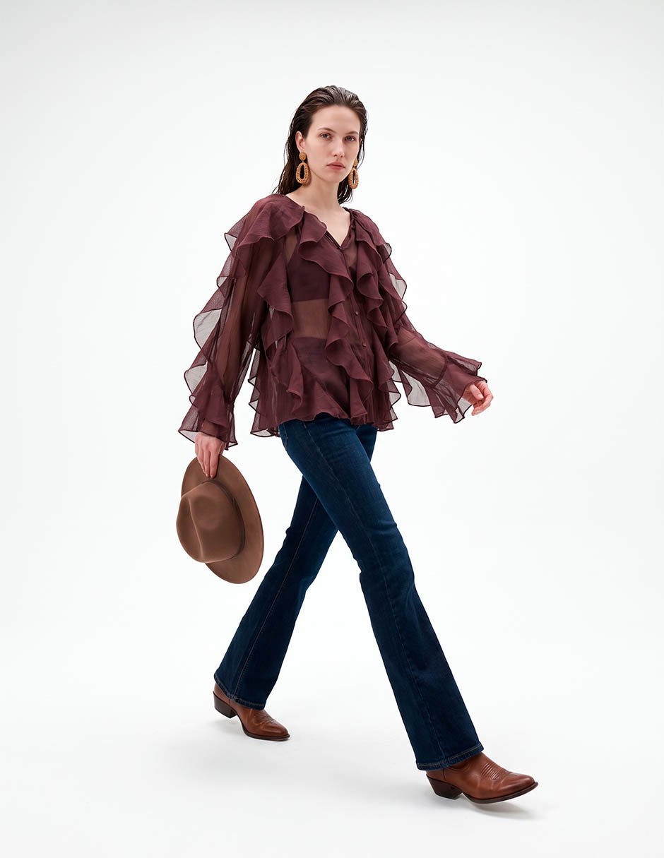 Blusa manga larga para mujer Blusa manga larga para mujer