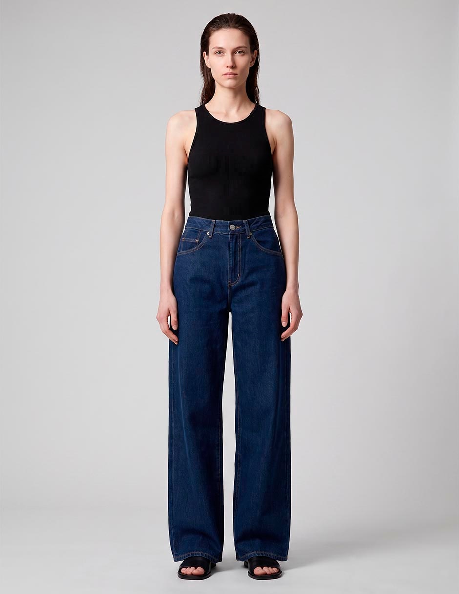 Jeans relaxed wide leg Kur-Kuma para mujer