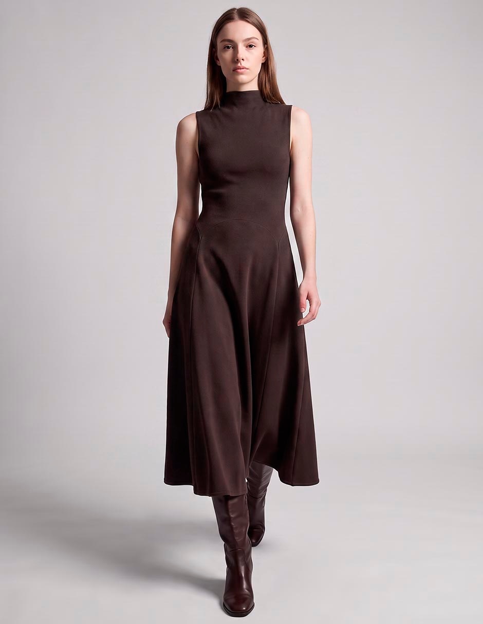 Vestido midi casual para mujer Vestido midi casual para mujer