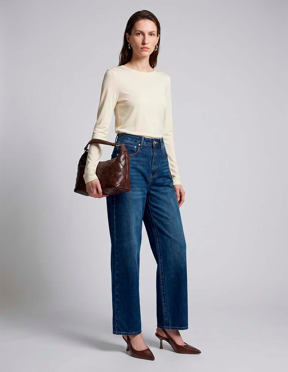 Jeans wide leg para mujer