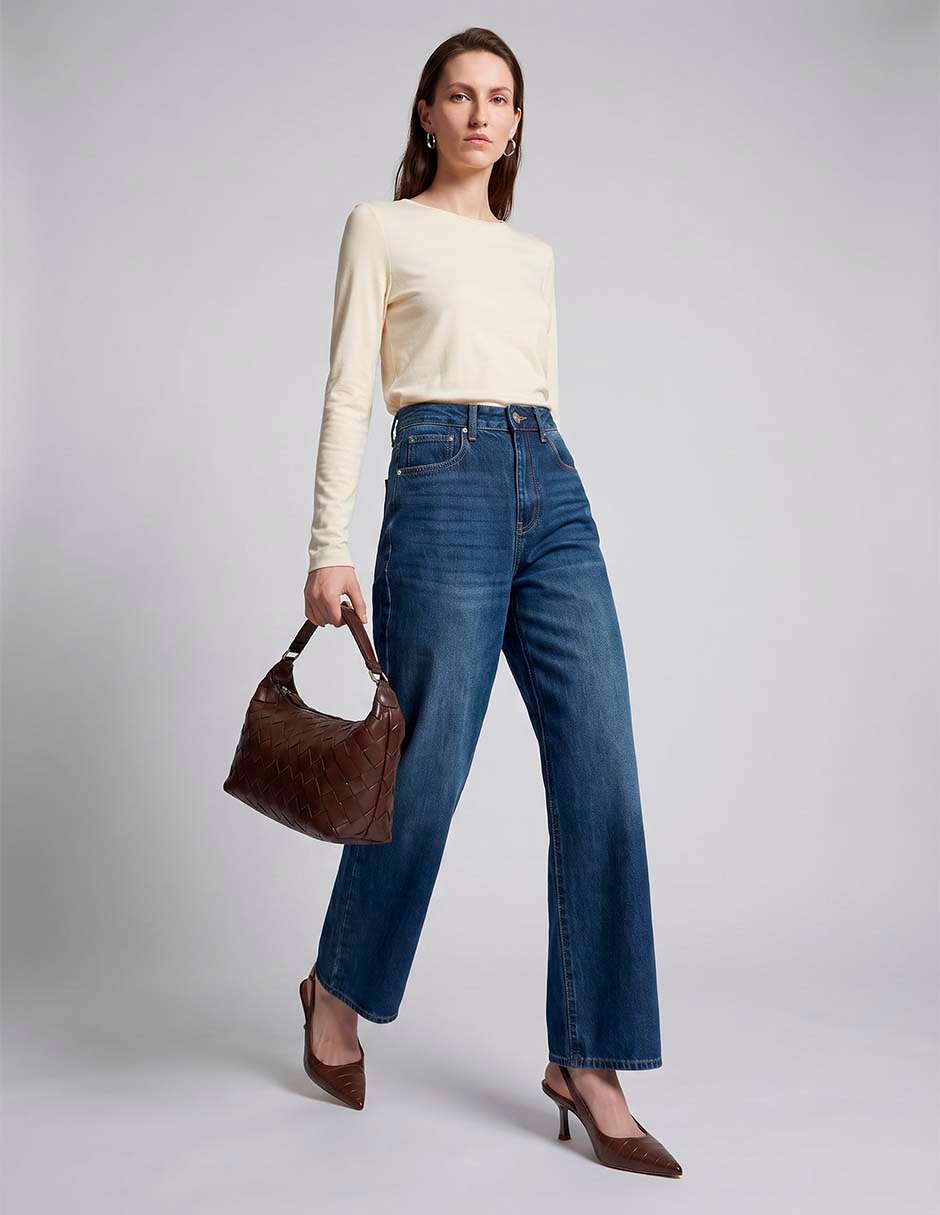 Jeans wide leg para mujer 6