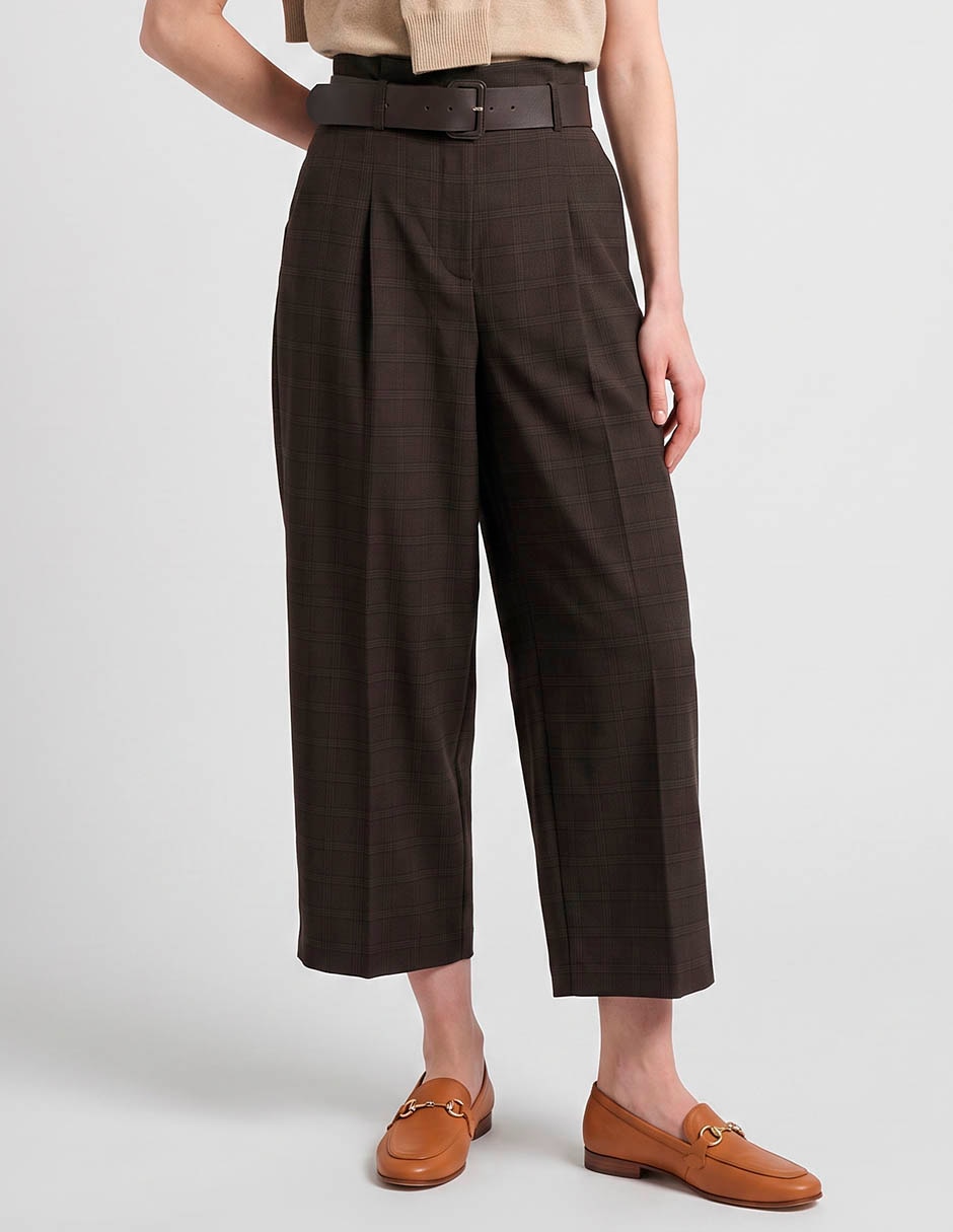 Pantalón coulotte straight para mujer Pantalón coulotte straight para mujer