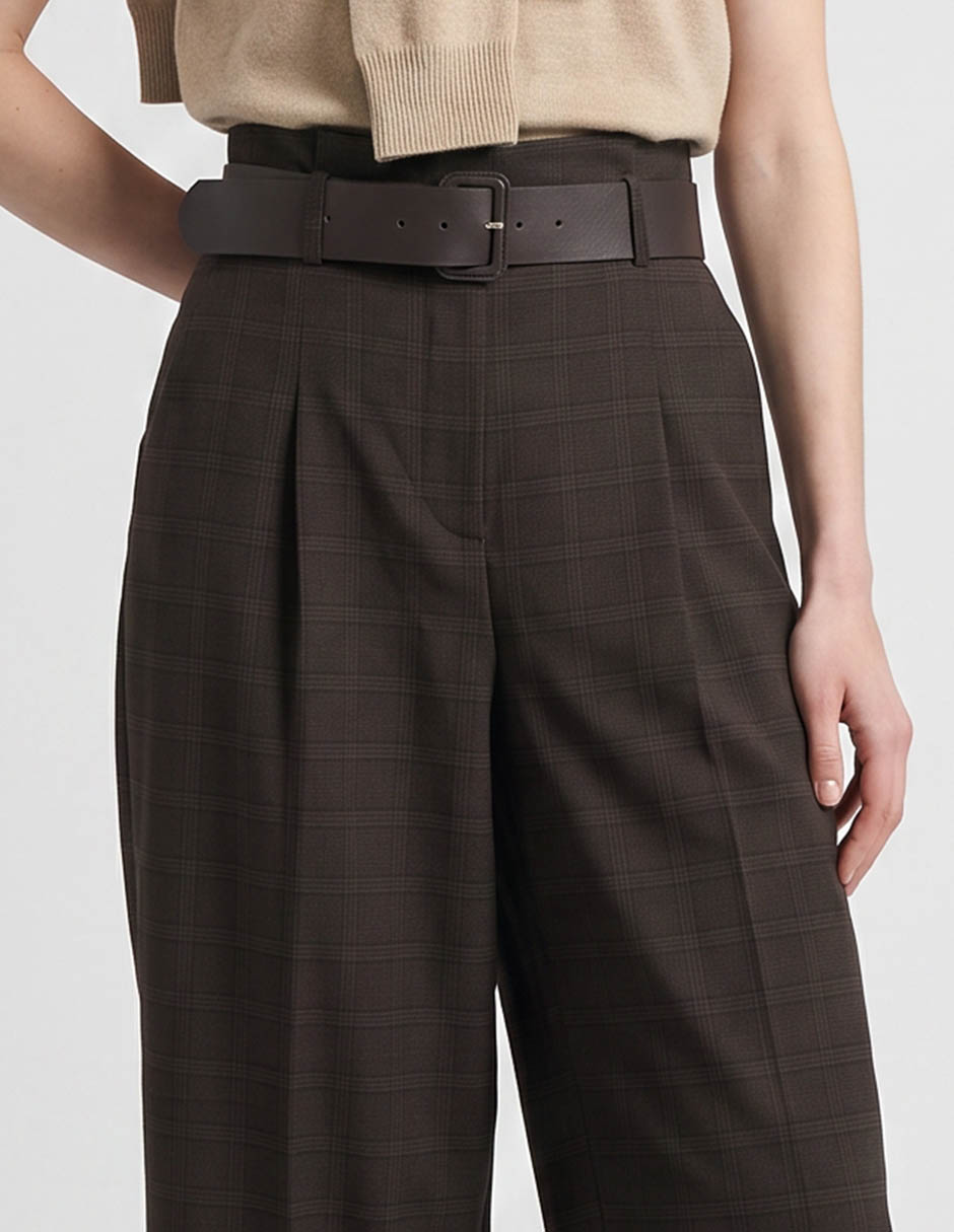 Pantalón coulotte straight para mujer 4