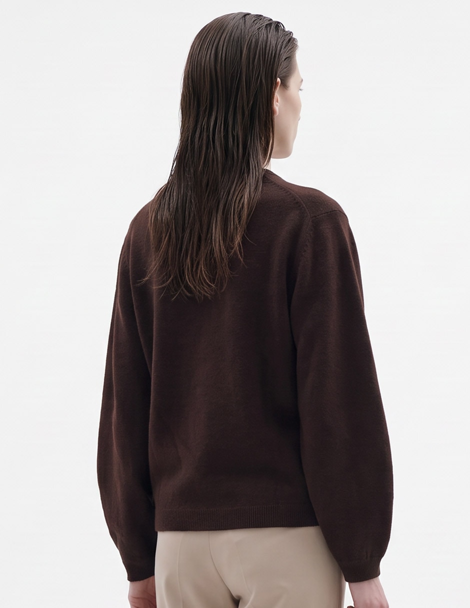 Suéter cuello redondo para mujer 3