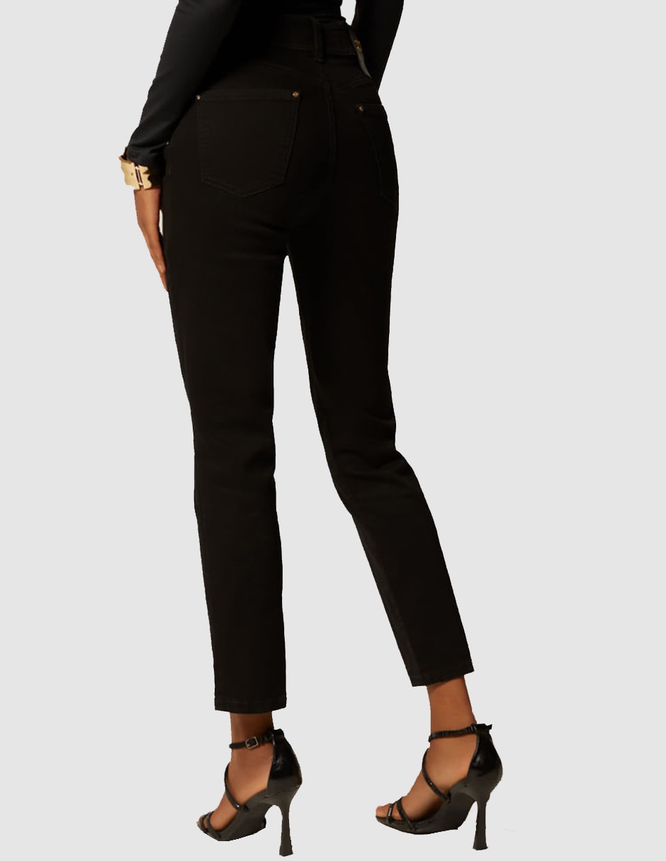 Jeans skinny miner corte cintura para mujer 3