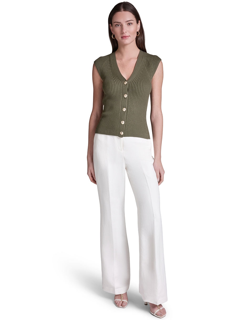 Suéter cuello v para mujer 2