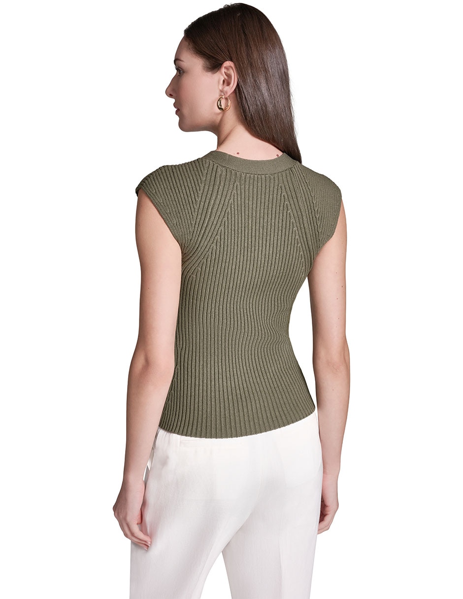 Suéter cuello v para mujer 5
