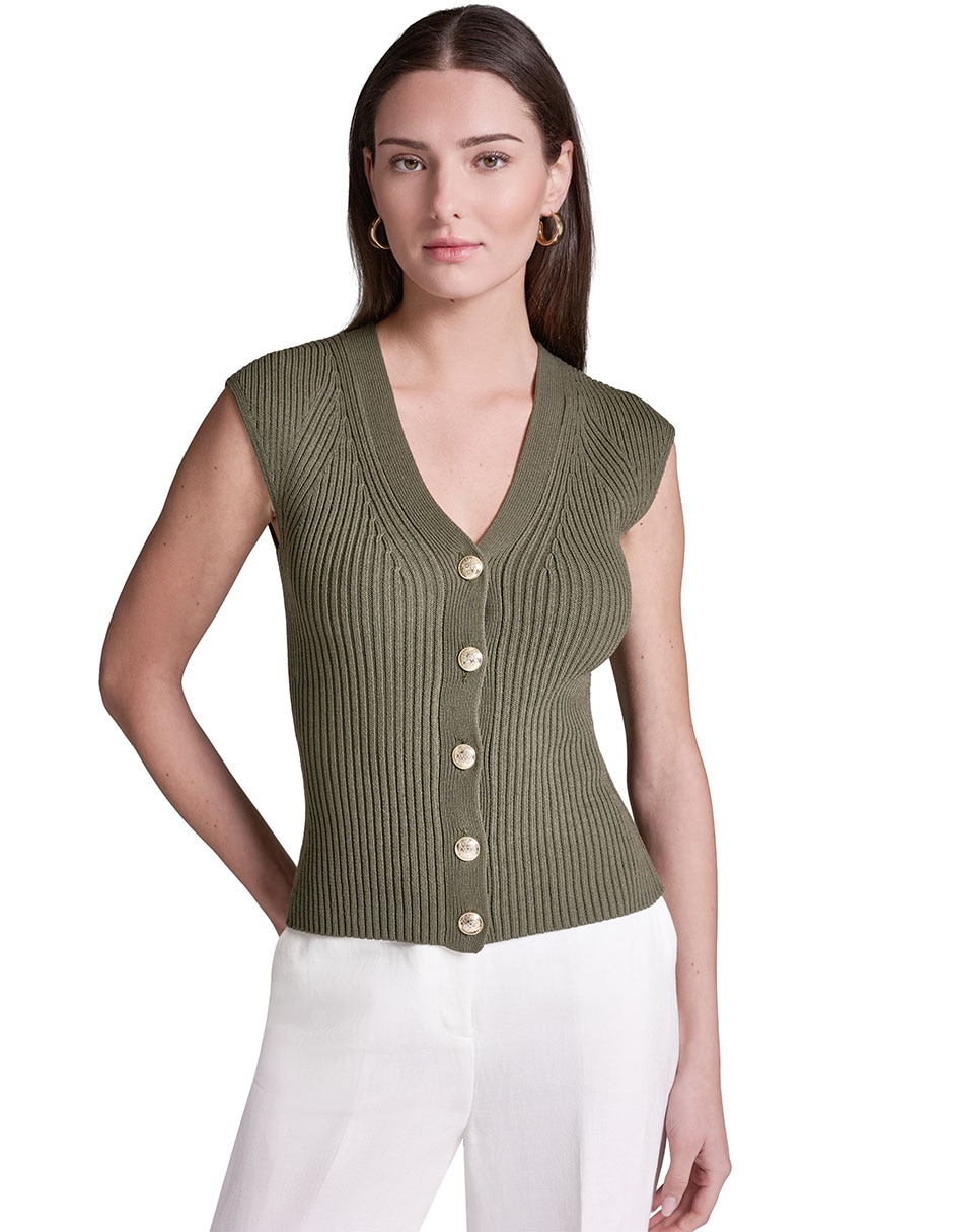 Suéter cuello v para mujer