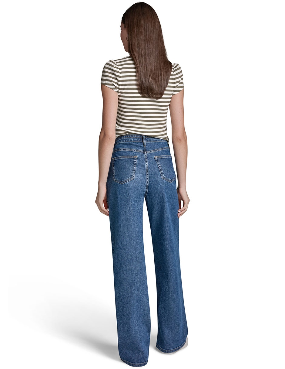 Jeans regular baggy b6cku204qffb corte amplio para mujer 2