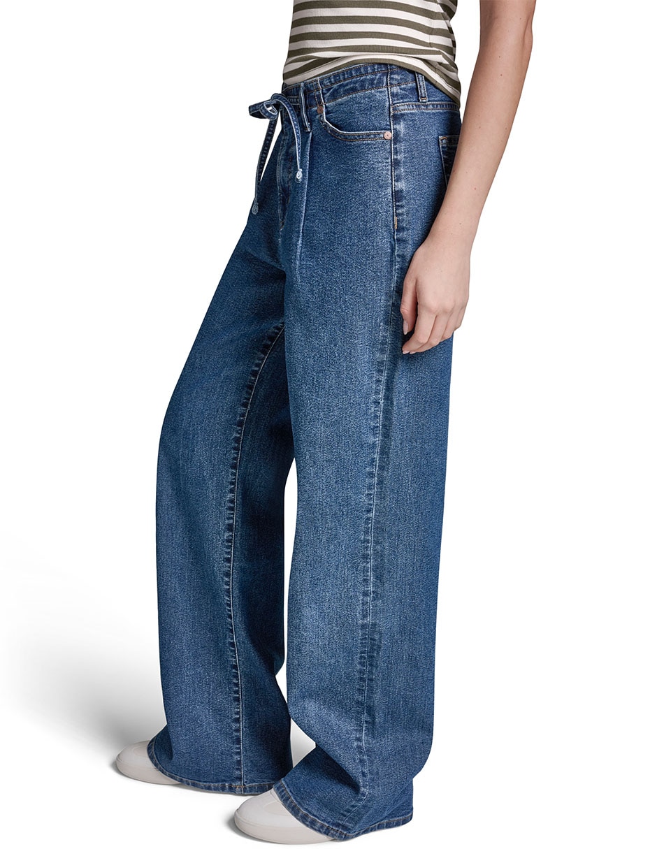 Jeans regular baggy b6cku204qffb corte amplio para mujer 3