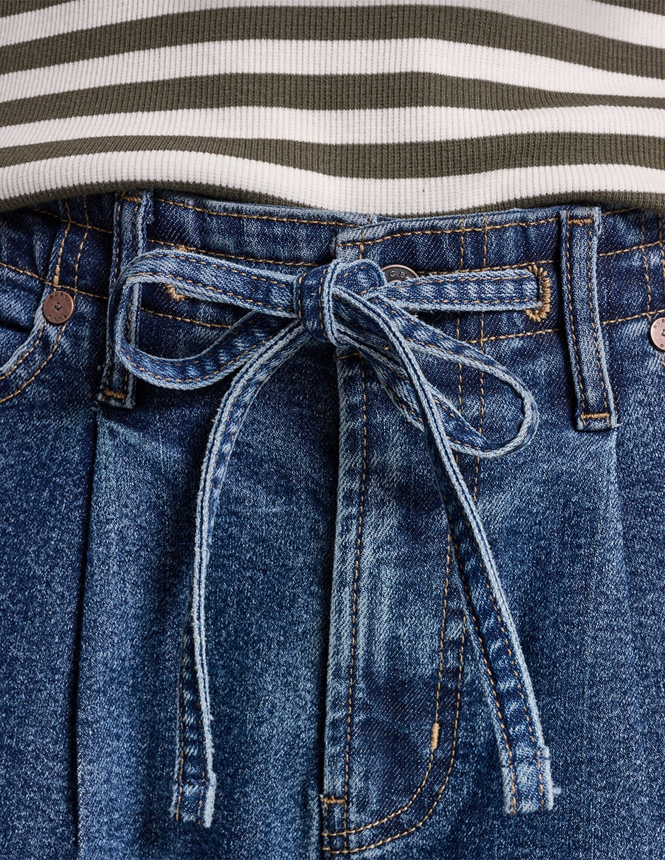 Jeans regular baggy b6cku204qffb corte amplio para mujer 4