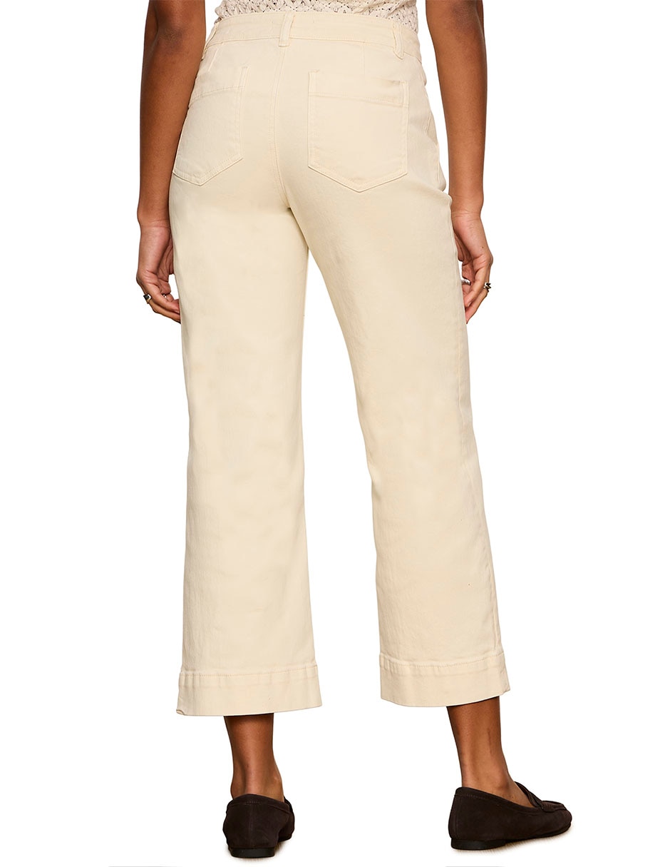 Jeans coulotte wide leg para mujer