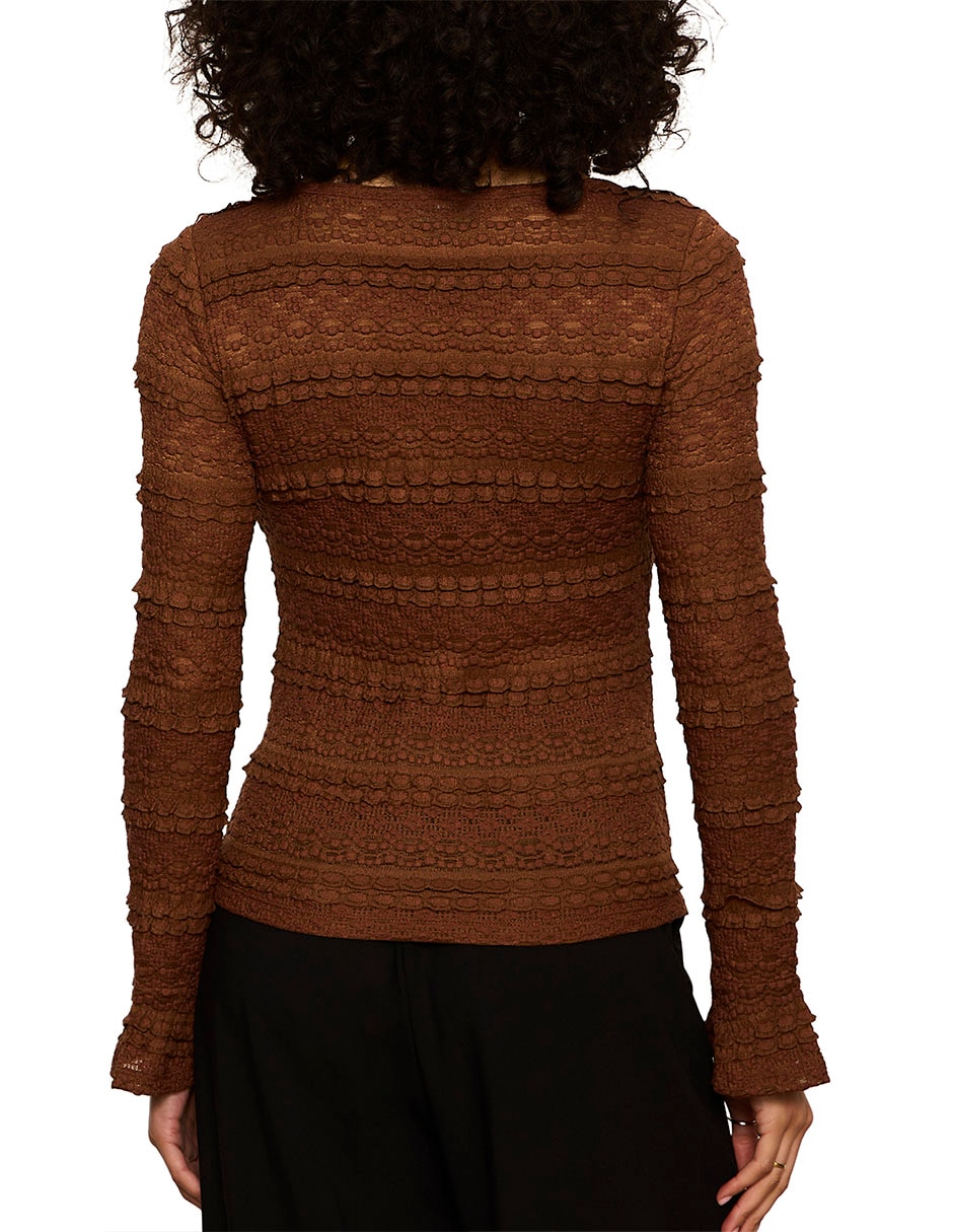 Blusa manga larga para mujer 4
