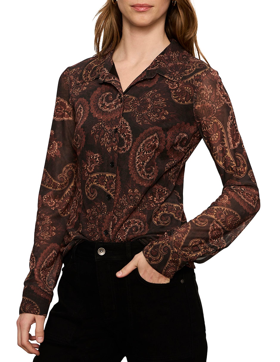 Blusa manga larga para mujer 4