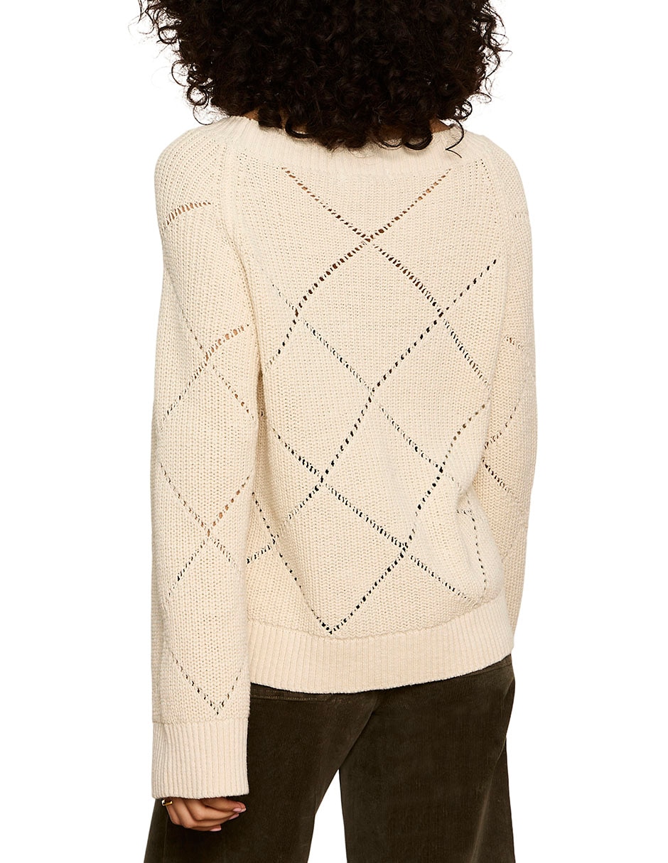 Suéter cuello redondo para mujer 2