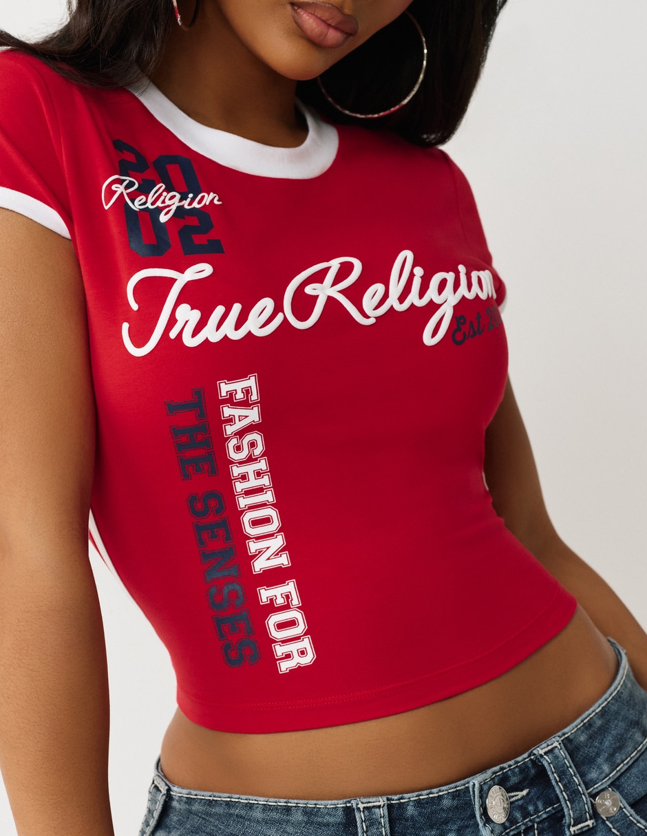 Playera manga corta cuello redondo para mujer 2