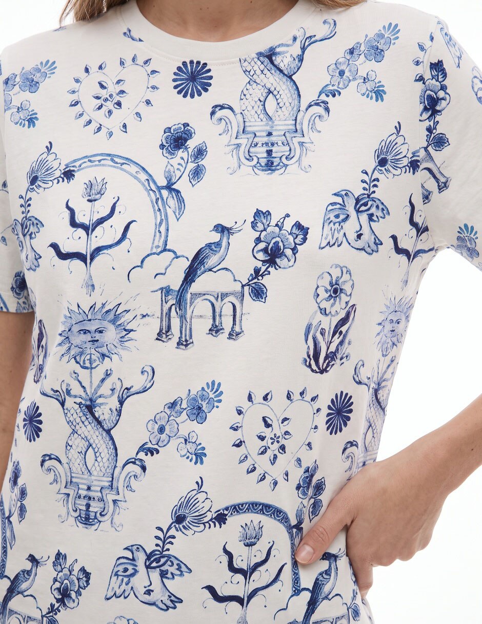 Playera manga Corta no aplica cuello Redondo para mujer 4