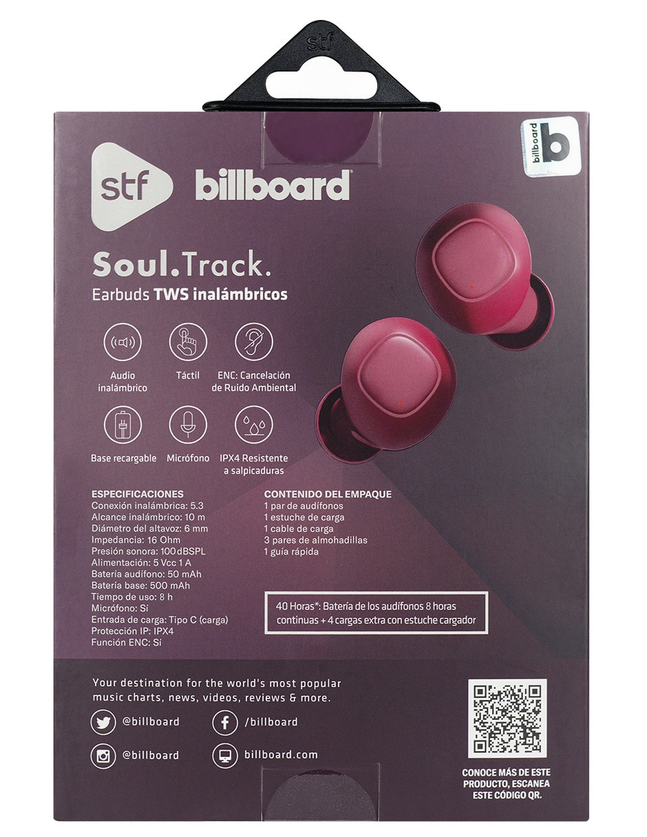 Audífonos true wireless soul track inalámbrica 3