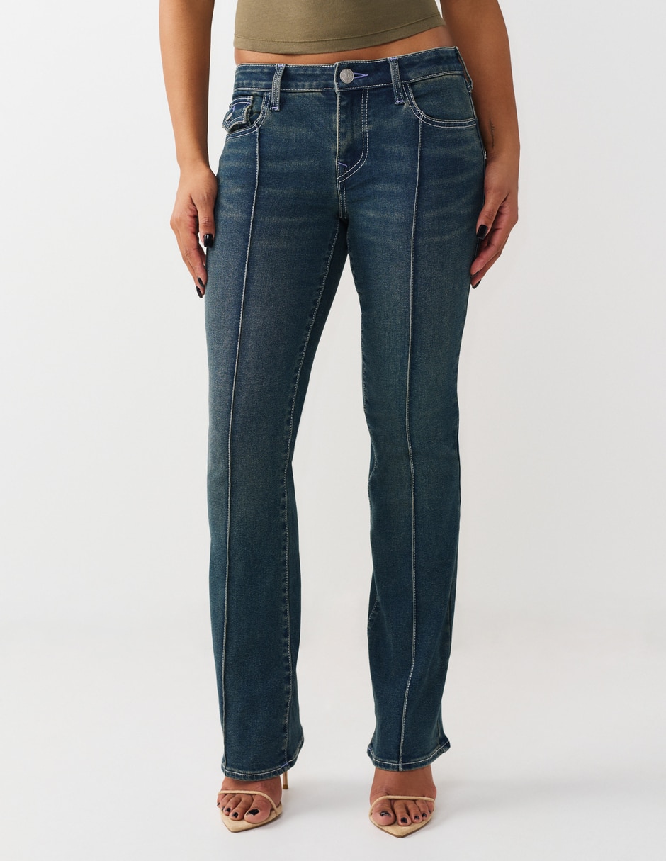 Jeans boot corte cintura para mujer