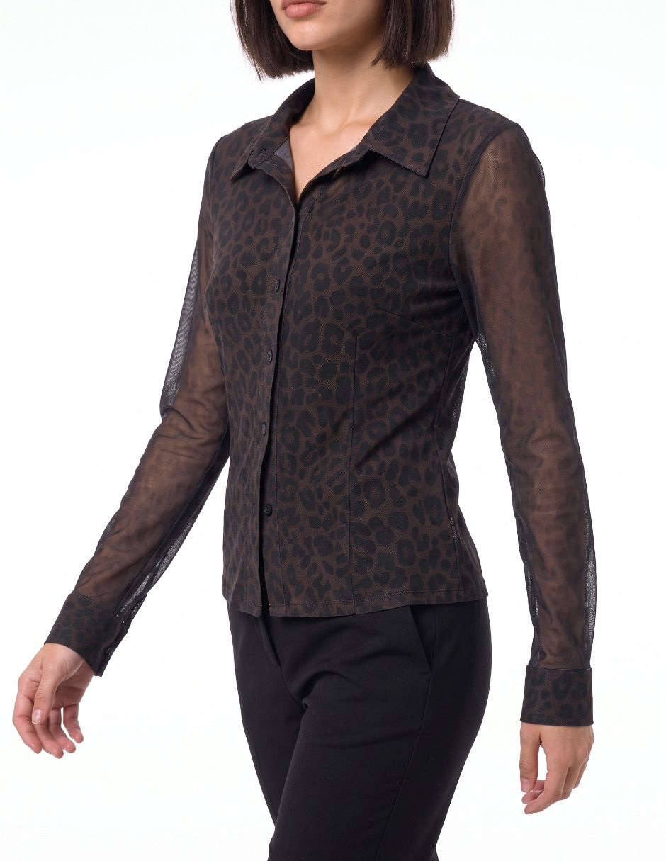 Blusa manga larga para mujer 4