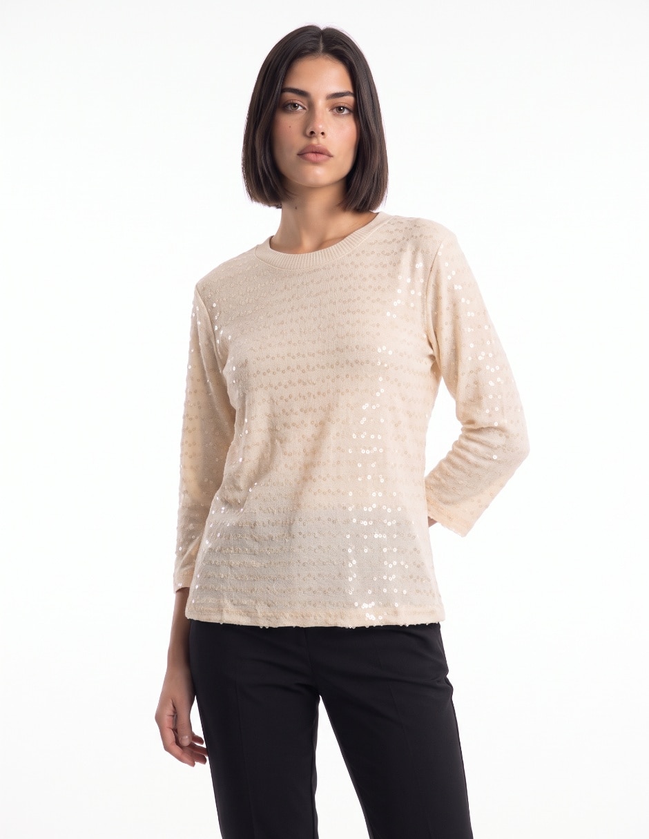 Blusa manga 3/4 para mujer Blusa manga 3/4 para mujer